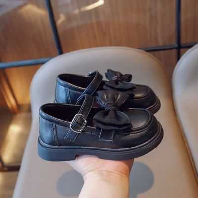 Chaussure Princesse Noir boucle carré noeud papillion 