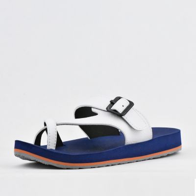 CLAQUETTE AA51M WHITE-NAVY BLUE KITO