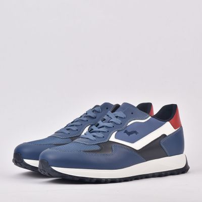 HARMONT AND BLAINE SCARPA UOMO CALF AZZURRO 
