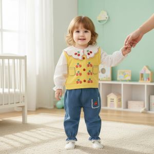 ENSEMBLE 2 pcs Jaune cerise