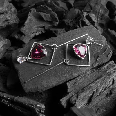 boucle d'oreille pendantes triangle -move