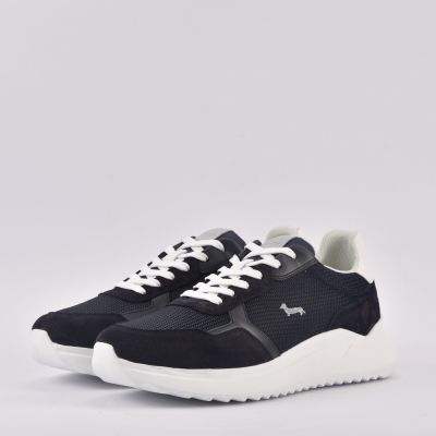 HARMONT AND BLAINE SCARPA UOMO CAMOSCIO  BLU