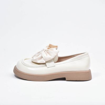 Chaussure Beige A Noeud