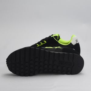 BASKET SUN68 JAKI FLUO 11 NERO
