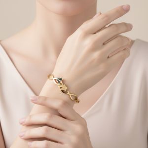 BRACELET 2 PAPILLIONS PARALLÈLE