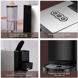 ENZO PROFESSIONAL SINGLE SERVE COFFEE MAKER FROTH AND BREW