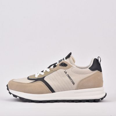 LA MARTINA SCARPA UOMO CAMOSCIO TEX FABRIC BEIGE 