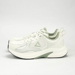 PEAK TRAINING RUNNING SHOES-WHITE/GREEN