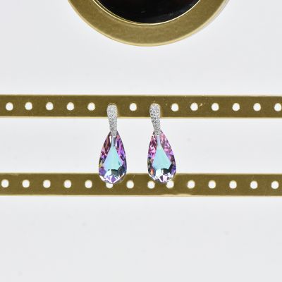 purple teardrop inlay