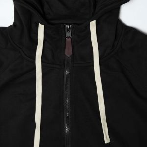 Sweat à capuche zippé homme NOIR