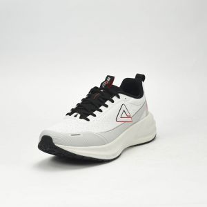 PEAK CUSHION RUNNING SHOES-LT.GREY/BLACK