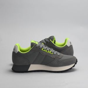 BASKET SUN68 JAKI FLUO 34 GRIGIO MEDIO