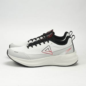 PEAK CUSHION RUNNING SHOES-LT.GREY/BLACK