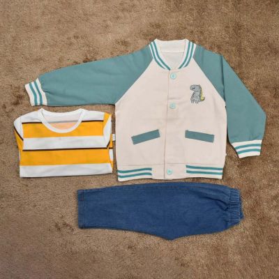 ENSEMBLE Dino vert 3pcs