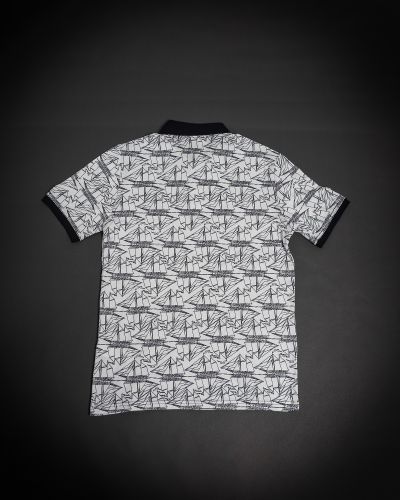 U.S. POLO ASSN BLANC AVEC COL NOIR