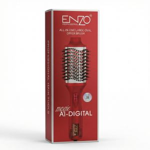 ENZO PROFESSIONAL Brosse thermique Enzo Magic AI 3-en-1 avec technologie ionique – 1500 W