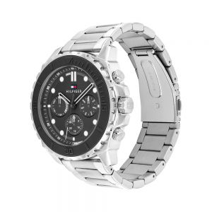 Montre Tommy Hilfiger Morgan Grey Silicone Bezel Chain-Link