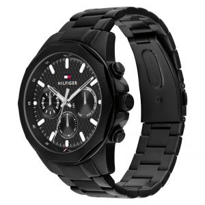 Montre Tommy Hilfiger Lars Black Stainless Steel Geometric Dial