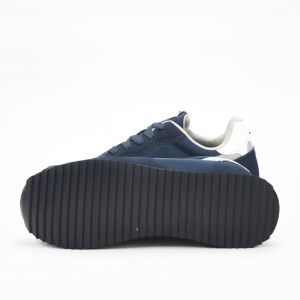La Martina Low Sneakers Blue Leather