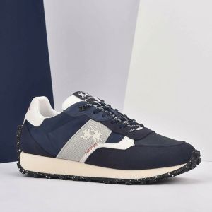 LA MARTINA SCARPA UOMO SUEDE ECO TEX NYLON ECO BLU