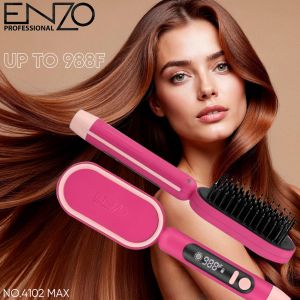 ENZO PROFESSIONAL Peigne Pour Cheveux Chauffante Lissante Pro 988F°