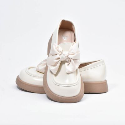 Chaussure Beige A Noeud