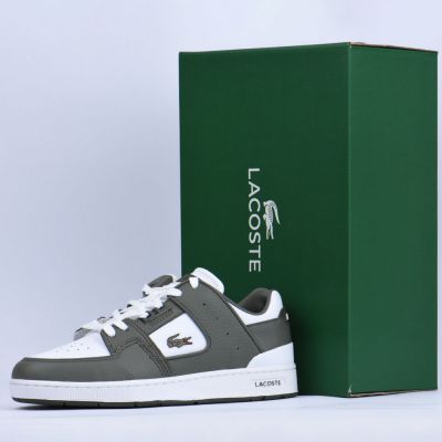 LACOSTE COURT CAGE WHT/KHK