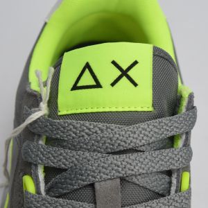 BASKET SUN68 JAKI FLUO 34 GRIGIO MEDIO