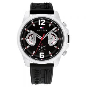 Montre Tommy Hilfiger Black Silicone Multi-function