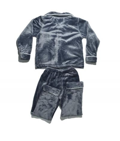 pyjama fourrure gris - yipinfu-