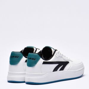 HI TEC VARSITY COURT WHITE BLACK DEEP LAKE