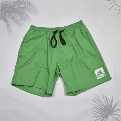 SHORT VERT MOTIF SOLEIL 
