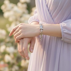 BRACELET TRÔNE DE PAPILLIONS INCRUSRTÉ