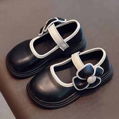 Chaussures plates Mary Jane Noir