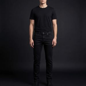 DEPART PANTALON JEAN SLIM HOMME NOIR