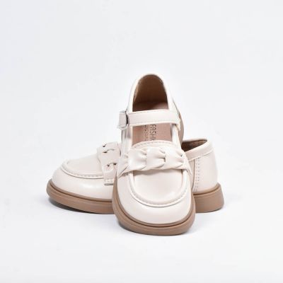 Chaussure Bande de nœuds Beige