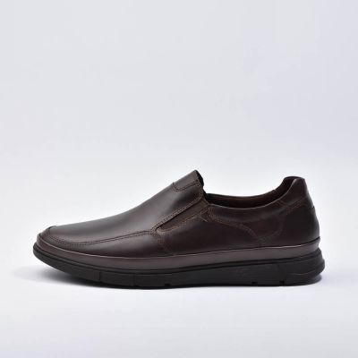 MOCASSINS CUIR MARRON 