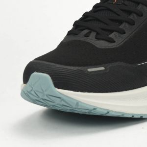 PEAK CUSHION RUNNING SHOES-BLACK/LT.GREY