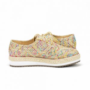 ANDRÉ ESPADRILLES FEMME HARMONICA TEXTILE BEIGE