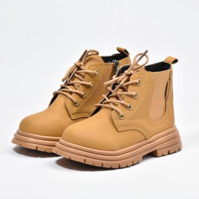 Bottes coordonnantes à lacets Marron Enfants 