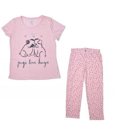 PYJAMA PUGS LOVE HUGS ROSE 
