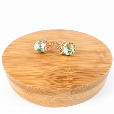 boucle d'oreille aile vert clair