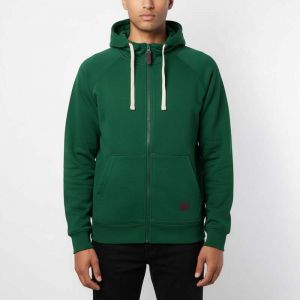 Sweat à capuche zippé homme VERT