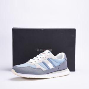 FLAG LOW CUT LACE-UP SNEAKER DENIM/GREY