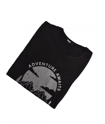 T-shirt NOIR 2 *ADVENTURE AWAITS*