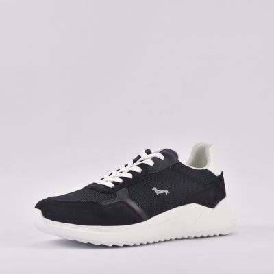 HARMONT AND BLAINE SCARPA UOMO CAMOSCIO  BLU