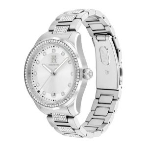 Tommy Hilfiger Stainless Steel Crystal-Embellished