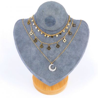 Collier double chaîne n°37