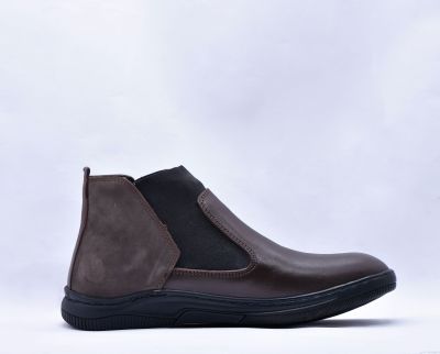 Chelsea boot orthopédique noir 