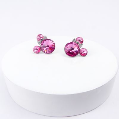 boucle d'oreille mickey mouse rose